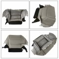 Labwork Artificial Leather Driver Side Bottom Seat Cover Gray Replacement For 2013-2017 Honda Accord