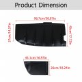Waltyotur Rear Bumper Lip Diffuser Splitter Replacement For Subaru Impreza Wrx Sti Sedan 2004 2005 2006 2007
