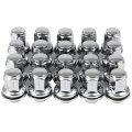 Wheel Lug Nuts M14x1 5 Thread Closed End Lugs For 2021-2022 Land Rover Defender 90 2018-2022 Range Velar 1998-2022 Discovery