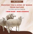 Inzoey Sheepskin Car Back Seat Cover Pad 18x53 5 Inch Long Wool Cushion Winter Warm Universal Fit Auto Suv Truck Dinner Chair