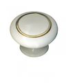 Cabinet Knob White Solid Brass Enamel 1 4 Dia Renovator S Supply 