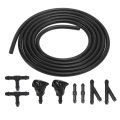 Front Windshield Washer Nozzles Kit For Hyundai Sonata 2 Meters Hose With 6pcs Connectors Replaces 98630yy000 