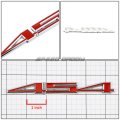 2 X Metal Emblem Decal Logo Trim Badge 454 Red Silver