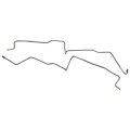 Rear Axle Brake Lines 2pc For 1998 To 2002 Dodge Durango 4wd Drum With Abs Sdsb98r1 Steel Tubing 