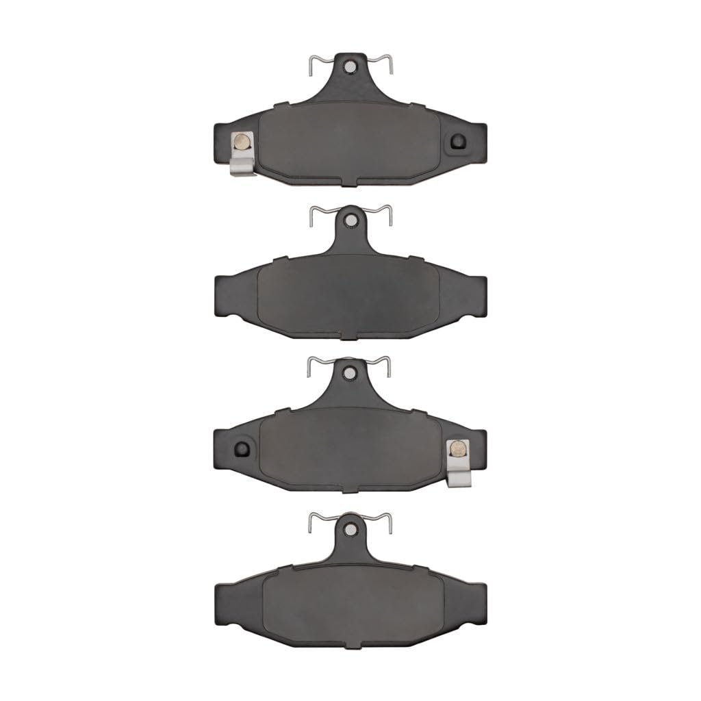 Disc Brake Pads For Chevy Corvette 1990 To 1996 Low Metallic Friction Mechanical Wear Sensor 2 18 Inner Height 4 49 In Width