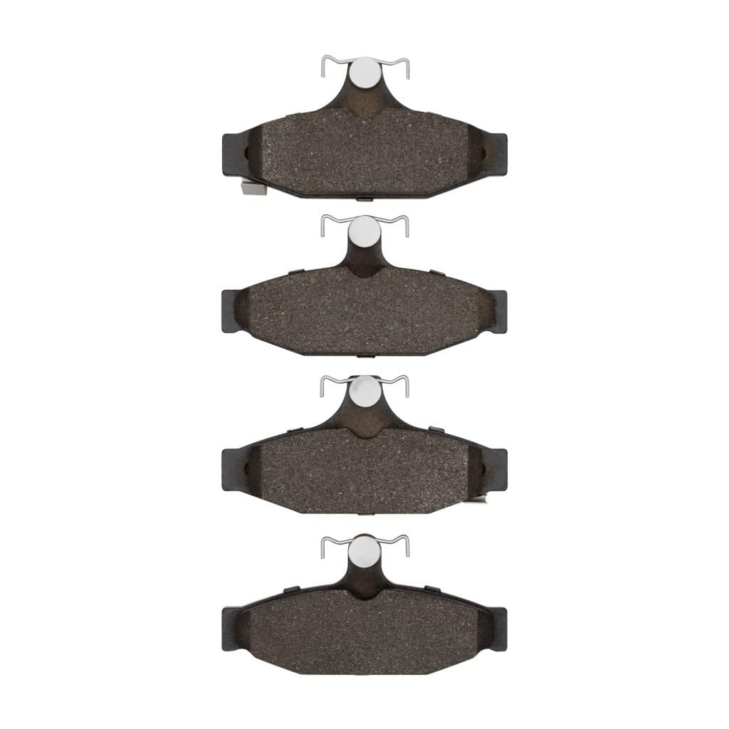 Disc Brake Pads For Chevy Corvette 1990 To 1996 Low Metallic Friction Mechanical Wear Sensor 2 18 Inner Height 4 49 In Width