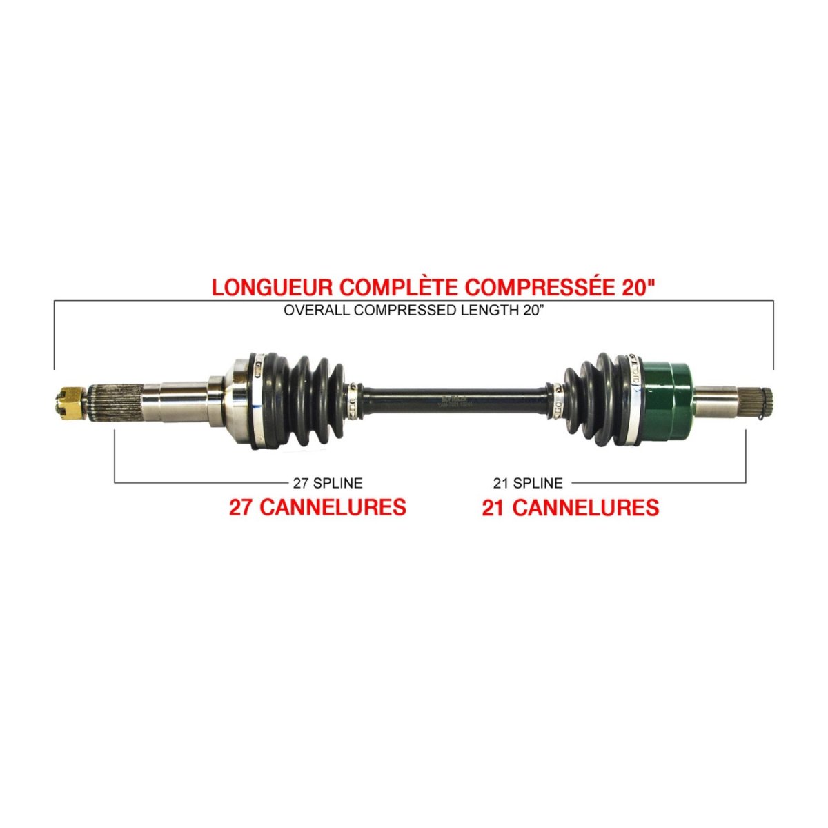 Kimpex Complete Axle Fits Yamaha