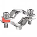 Uxcell Wall Ceiling Mount Pipe Supports 304 Stainless Steel Adjustable Bracket Clamp For 32-34mm 2pcs