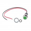 Tiuimk 12v 14mm Led Dash Pilot Panel Indicator Warning Light Lamp Car Boat Green