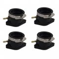 Motorcycle 4pcs Carburetor Carb Intake Boot 4jh-13596-02 Replacement For Yamaha Yzf600r Fzr600 95-07 4jh-13586-02