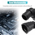 X Autohaux Engine Coolant Hose Connector Lower Quick Water For Honda Accord 2003-2012 19503-raa-a01 Plastic Black
