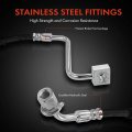 A-premium Front Driver Brake Hydraulic Hose Compatible With Ford And Mercury Models Taurus 2008-2012 Sable 2008-2009 Replace