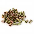 Uxcell M8 X 19mm Flat Head Half Hex Body Insert Blind Rivet Nut Fastener 50pcs