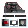 Amerilite Replacement Taillights Red Clear Set For 97-99 Mercedes Benz S Class W140 Passenger And Driver Side