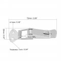 Uxcell Spring Loaded Toggle Latches 72mm Length Stainless Steel 304 Hasps Clamps For Case Box Trunk Catches Pack Of 4 With Lock