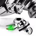 6 Round Chrome Housing Smoke Lens Universal Offroad Guard Work Lamp Fog Lights Switch 