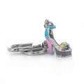 Baron-jewelry High Heel Key Chain With Crystals 