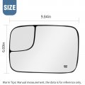 Anxingo Blind Spot Mirror Replacement For 2005 2006 2007 2008 Dodge Ram 1500 2500 3500 Side View Heated Convex Glass Driver
