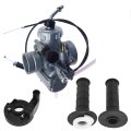 Motorcycle Carburetor Carb With Handle Grip And Throttle Cable Replacement For Yamaha 1974-2001 Yz80 2002-2013 Yz85 2011-2013 