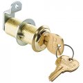 1-3 4 Long Cylinder Lock Antique Brass Keyed Alike