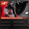 A-premium Cv Axle Shaft Assembly Compatible With Honda Rincon 650 2003 2004 Front Right Passenger Side Replace 44220-hn8-003