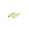 Uxcell M4 X 25mm Female Threaded Brass Hex Standoff Pillar Spacer Nut 25pcs