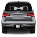 Ipick Image Made For Infiniti 3d Chrome Logo On Brushed Silver Billet Aluminum 2 Inch Tow Hitch Cover