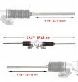 Caltric Rack And Pinion Steering Box Assembly Compatible With John Deere Xuv560e S4 Gator Am145794