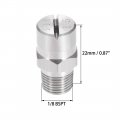 Uxcell Flat Fan Spray Tip 1 8bspt Male Thread 304 Stainless Steel Nozzle 110 Degree 2 4mm Orifice Diameter Pcs