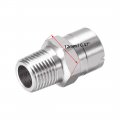 Uxcell Flat Fan Spray Tip 1 8bspt Male Thread 304 Stainless Steel Nozzle 110 Degree 2 4mm Orifice Diameter Pcs