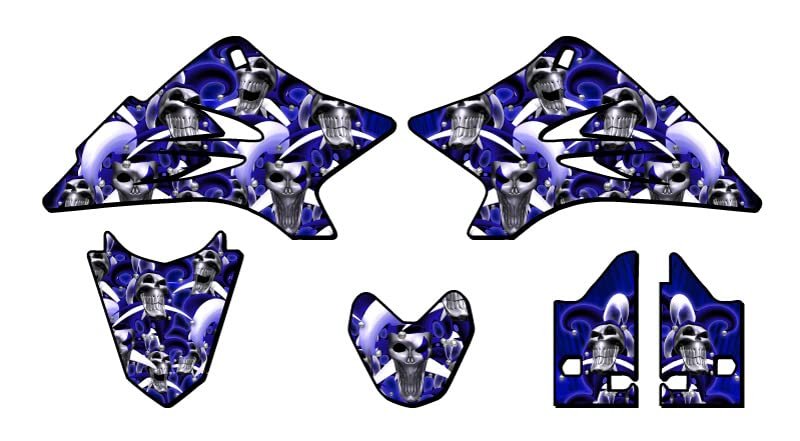 2006-2022 Ttr 50 Jester Blue Senge Graphics Base Kit For Yamaha