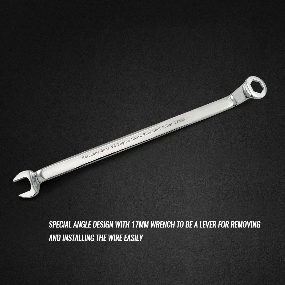 Mercedes Benz V6 Spark Plug Wire Remover Installer Wrench Tool 17mm