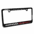 Ipick Image For Chevrolet Corvette C7 Grand Sport Real Black Forged Composite Carbon Fiber License Plate Frame