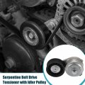 Uxcell 1 Set Drive Belt Tensioner Idler Pulley Assembly Replacement For Chevrolet Express Silver Tone Black