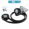 Uxcell 1 Set Drive Belt Tensioner Idler Pulley Assembly Replacement For Chevrolet Express Silver Tone Black