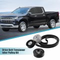 Uxcell 1 Set Drive Belt Tensioner Idler Pulley Assembly Replacement For Chevrolet Express Silver Tone Black