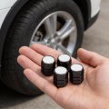 Jeep 4xe On Black Hexagon Shape Aluminum Tire Valve Stem Caps -set Of 4 Official Licensed 