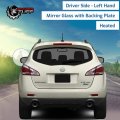 Driver Left Side Mirror Glass Assembly With Plastic Back Plate Heated Compatible 2008-2012 Infiniti Ex35 Fx35 2009-2013 Fx50