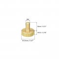 Uxcell Knurled Thumb Screws M4x8mm Flat Brass Bolts Grip Knobs Fasteners For Pc Electronic Mechanical 10pcs