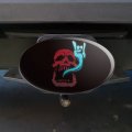 Rock And Roll Soul Skull Oval Tow Trailer Hitch Cover Plug Insert