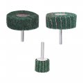 3 Sizes Abrasive Wheel Set Cylindrical Head Nylon Fiber Polishing Wheels 30mm 60mm For Rotary Tool Green 