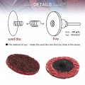 Uxcell 2 Non Woven Surface Conditioning R-type Quick Change Discs Coarse Medium Grit