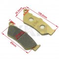 Xkh- Disc Brake Pad Set Compatible With Moto Guzzi California Evii Victory Vegas 8 Ball Jackpot -fa209 B077ppthzg