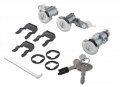 Blue Oval Industries 1987-1993 Mustang Stainless Steel Door Trunk Hatch Glove Box Lock 4pc Set 