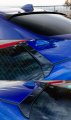 V Style Shark Fin Gloss Black Rear Window Windshield Roof Spoiler Compatible For 2022-2024 Toyota Gr 86 Subaru Brz