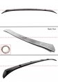 V Style Shark Fin Gloss Black Rear Window Windshield Roof Spoiler Compatible For 2022-2024 Toyota Gr 86 Subaru Brz