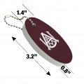 Graphics More Alabama A M University Primary Logo Floating Keychain Oval Foam Fishing Boat Buoy Key Float