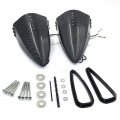 Xkh-moto Motorcycle Led Side Mounted Pig Spotter Rearview Mirrors Compatiable With Most Japanese Motorcycles P N Mt252-013-cn