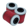 Caltric 3-pack Oil Filter Fits Ktm 450 Exc-g Mxc-g Sx Racing Rfs Sx-f Mxc Sxs 2003-2006 