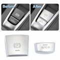 X Autohaux Car Parking Brake Switch P Button Protective Covers Stickers Set For Bmw X3 X4 X5 X6 2011-2017
